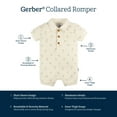 thumbnail image 6 of Gerber Baby Boy Short Sleeve Collared Romper, Sizes Newborn - 24 Months, 6 of 8