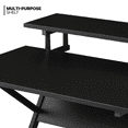 MoNiBloom Standing Modern Computer Desk, Portable Laptop Table with