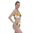 thumbnail image 4 of Daiia Plump Sunflower And Sketch printed 2 piece Swimsuit Bikinis for Women High Waisted Racerback Bathing Suits Summer Tummy Control Scoop Neck Swimwear-XX-Large, 4 of 8