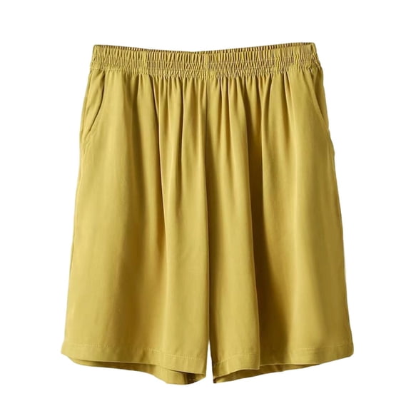 BUIGTTKLOP Plus Size Pajamas Shorts for Women High Waisted Lounge Shorts Wide Leg Loose Comfy Sleep Bottoms Sleepwear
