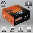 thumbnail image 2 of OptiCore C9 Opaque Ceramic Style Orange LED Christmas Lights Replacement Bulbs, Pack of 25, Shatterproof 0.84W, E17 Base, 2 of 7