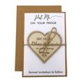 thumbnail image 4 of Rustic Wedding Save the Date Wooden Magnet 35 Custom Engraved Wooden Magnet Personalized Gift, 4 of 4