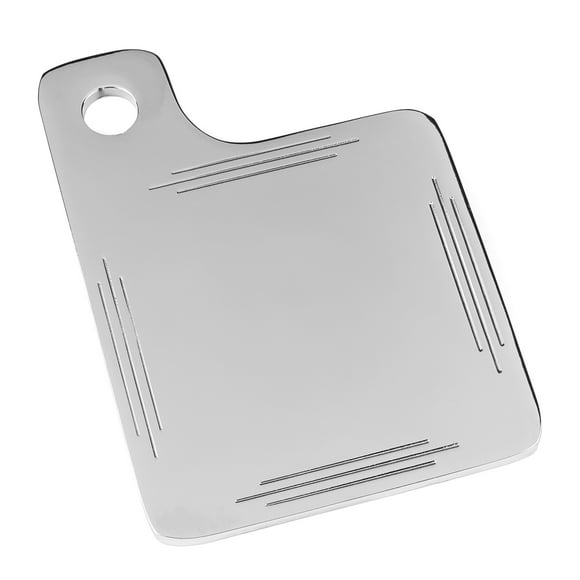 Chrome Universal Custom Motorcycle Inspection Tag Sticker Plate License Plate Tag Sticker Bracket Mount Compatible with Cruisers Metric Military Vehicles Harley Davidson Motorcycles Custom Application