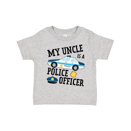 

Inktastic My Uncle is a Police Officer Gift Toddler Boy or Toddler Girl T-Shirt