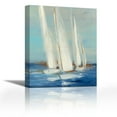 thumbnail image 1 of Summer Regatta II - Contemporary Fine Art Giclee on Canvas Gallery Wrap - wall décor - Art painting - 29 x 36 Inch - Ready to Hang, 1 of 2