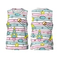 thumbnail image 2 of Gaeub Space Doodle Men's Mesh Basketball Jersey, Quick-Drying Sleeveless Top S-4XL, Loose Muscle Tank Top -Small, 2 of 9