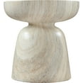 thumbnail image 4 of Meridian Furniture Avellino Table d'Appoint Intérieur/extérieur en Béton à Fini Travertin, 4 of 6