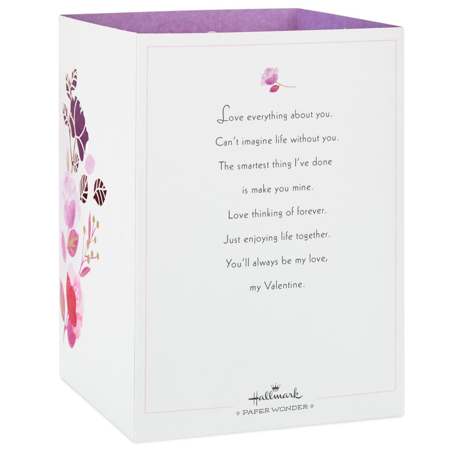 Hallmark Paper Wonder Displayable Pop Up Valentines Day Card for Husband, Wife, Boyfriend, Girlfriend (Love Birds Valentine)