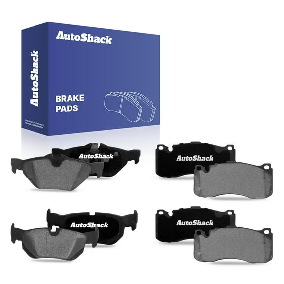 AutoShack Front & Rear Ceramic Brake Pad Set Replacement for 2007-2013 BMW 328i 2013 BMW 328i xDrive 8-PC