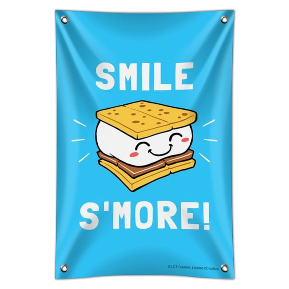 Smile S'More Funny Humor Home Business Office Sign