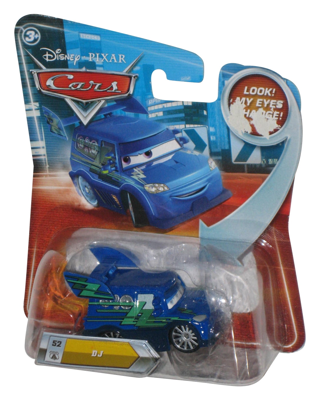 Disney Pixar Cars Lenticular Eyes Eyes Change DJ Mattel Die Cast Toy