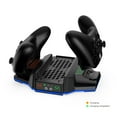 thumbnail image 2 of RGB Cooling Stand Charging Station for Xbox Series S Accessories with 2x3360mWH Rechargeable Battery Xbox Series S Cooling Fan with Dual Controllers Charging Dock, 3 Adjustable Fans Speed,Black, 2 of 5