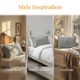 thumbnail image 2 of Unique Bargains 2Pcs Smooth Wrinkle Resistant Cotton Pillowcase Queen Gray, 2 of 4