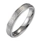 thumbnail image 1 of Guardurnaity Anillo de acero inoxidable, anillos brillantes personalizados, regalo de joyería, accesorio de vestir para fiesta de boda, trabajo Ropa, zapatos y accesorios Miscelánea Plata 4MM, 1 of 6