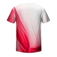 thumbnail image 4 of Penkiiy T Shirts for Men Casual Shorts Sleeves Round Neck Pullover 3D Digital Printing Sports Fitness Blouse Plus Size Tops L Hot Pink, 4 of 5