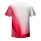 thumbnail image 5 of Mens Casual Pantalones Cortos Raya Impresión Suéter Fitness Deportes Camiseta, Poliéster Cuello Redondo Blusa para Al Aire Libre, Diario Y Primavera Verano Desgaste, 5 of 5