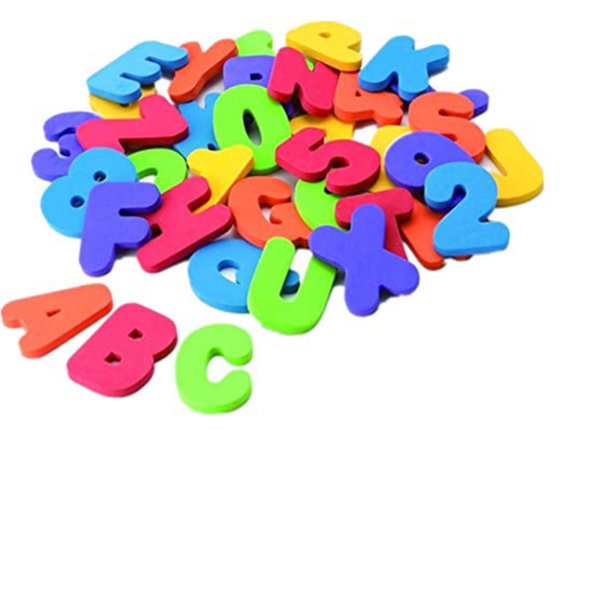 Bath Toys Foam Fun Alphabet Letters and NumbersFloating Toy 36 PCS ABC
