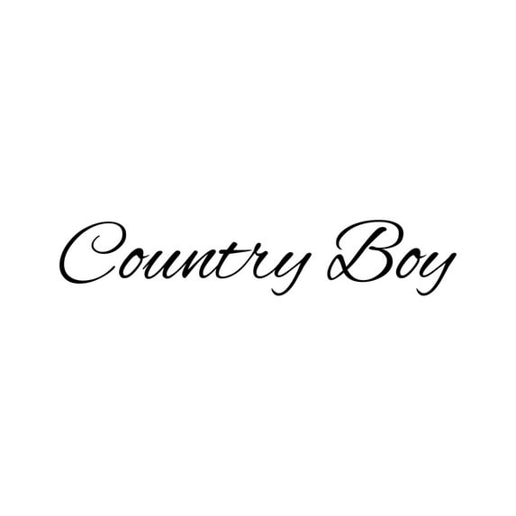 Country Boy Sticker Decal Die Cut - Self Adhesive Vinyl - Weatherproof - Made in USA - Many Color and Sizes - rebel hunting
