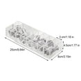 thumbnail image 4 of Huayishang Storage Box Drawer Office Transparent Plastic Wire Storage Box with Accessories Compartment Office Desk Accessories with Cover, Kitchen Essentials Clearance Sale, 4 of 9