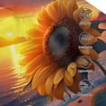 thumbnail image 3 of Balery Sunset Coast Sunflower Gorra de béisbol de tamaño ajustable para correr, entrenar y actividades al aire libre. Gorra de papá para todas las estaciones., 3 of 6