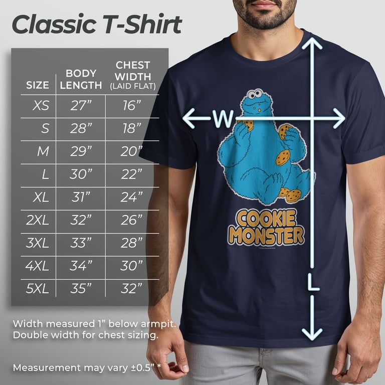 Men's Sesame Street Cookie Monster Graphic T-Shirt - Walmart.com