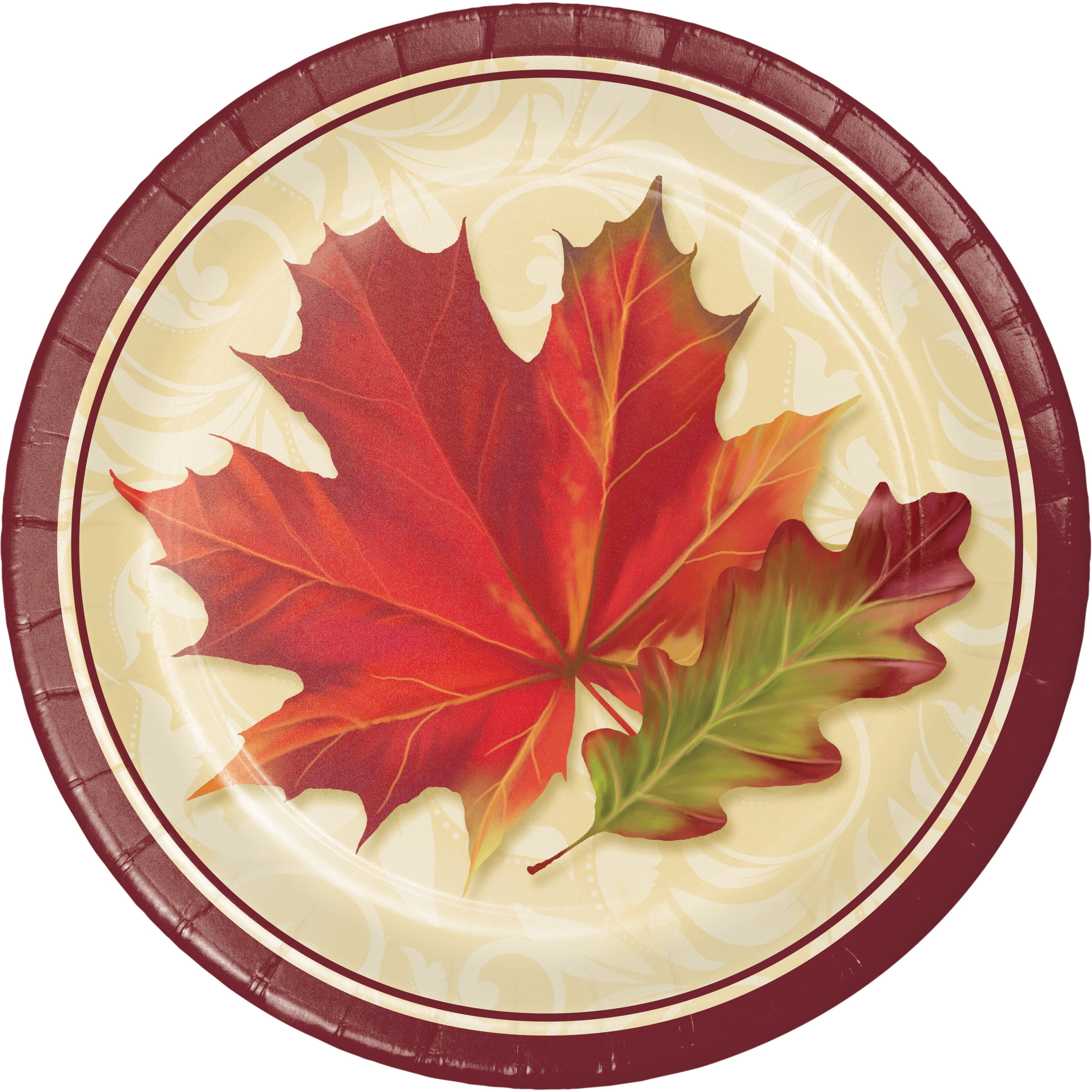 Fall Leaves Paper Plates 24 Count For 24 Guests Walmart fall-leaves-paper-plates-24-count-for-24-guests-walmart