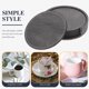 thumbnail image 2 of 1 conjunto de posavasos de copa de doble cara Pu de cuero PU Copa de copa sin esnabes Anti-Scald Coasters, 2 of 6