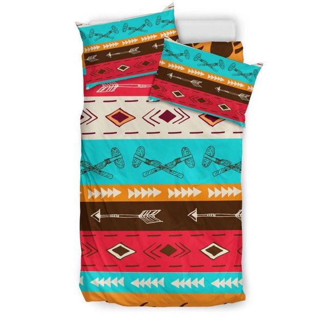 Juego de Cama Estilo Étnico Colorido Nativo Americano Lt10