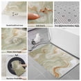 thumbnail image 6 of Sage Green Marble Bath Mat 3 Piece Bathroom Rug Set, Contemporary Abstract Fluid Art Non Slip Bath Rug Contour Mat and Toilet Lid Cover, Absorbent Shower Mats Soft Bath Rugs and Mats Sets, 6 of 8