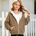 thumbnail image 6 of Grblisyd Oversized Hoodie For Girls Fall Winter Trendy Leopard Print Long Sleeve Zip Up Hooded Sweatshirt Cute Preppy Teens Clothes, 6 of 6