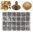 thumbnail image 4 of 360pcs Purse Bags Repair Double Cap Rivets Metal Button Round Rapid Rivet, 4 of 8