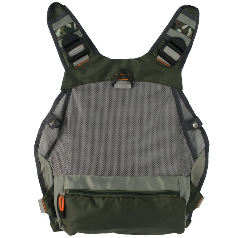 Fly Fishing Vest Chest Pack for Gear and Accessories, Adjustable Size for  Gray XXL 