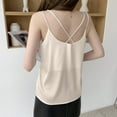 thumbnail image 4 of Lenpel Camisole Tops for Women Chiffon Spaghetti Strap V Neck Casual Loose Tank Tops Sleeveless Summer Blouses, 4 of 4