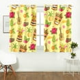thumbnail image 2 of MKHERT Hawaii Luau Window Curtains Kitchen Curtain Room Bedroom Drapes Curtains 26x39 inch, 2 Piece, 2 of 3