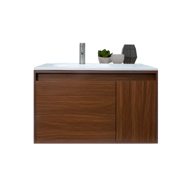 Gabinete Para Baño Con Lavabo STANNIS Flotante Minimalista