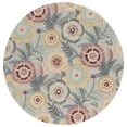thumbnail image 2 of SAFAVIEH Bellagio Nita Floral Area Rug, Gray/Pink, 6' x 6' Round, 2 of 10