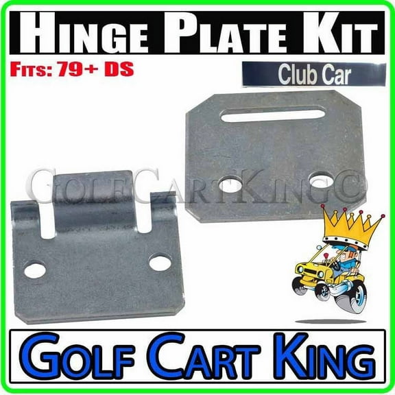 Set of Club Car Seat Hinge Bottom/Cart Plate (79-Up) DS Gas/Electric Golf Carts