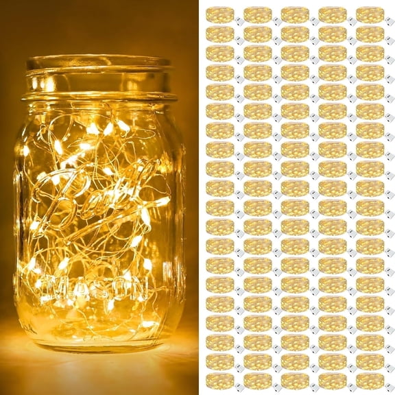 4-6Pack Fairy Lights Battery Operated [3 Modes], 6.6ft 20 Led Twinkle Lights String Lights Waterproof Bulk Small Mini Silver Wire for Christmas Mason Jars Wedding Table Centerpiece, Warm White