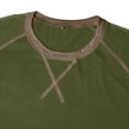 thumbnail image 7 of FINALGANG Mens Solid Color Crew Neck Short Sleeve Contrast Stitch Raglan TShirt For Casual Daily Wear Weekend Gatherings Outdoor Casual Activities Green S, 7 of 7