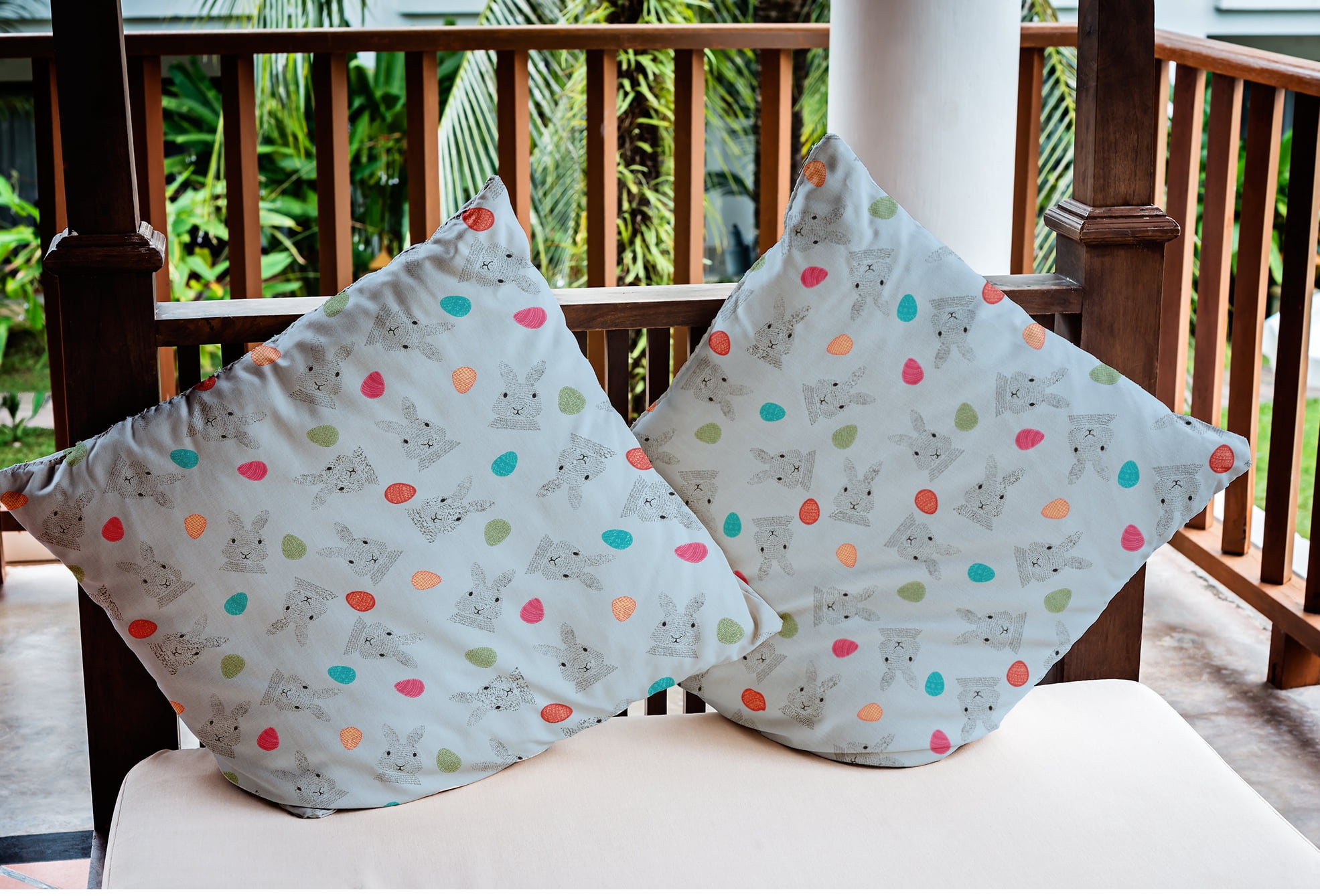 Simply Daisy 20" x 20" Easter Polyester Throw Pillow