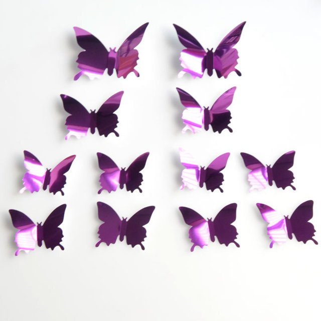 Adhesivo creativo para nevera de mariposa, decoración del hogar, Mural de cocina, pegatinas de pared DIY, pegatina de fiesta, papel tapiz para habitación de niños Tan Jianjun unisex