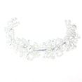 thumbnail image 3 of EeaseMX Tocado de perlas artificiales blancas, delicado tocado de novia, diadema para niñas, accesorios para el cabello con diamantes de imitación para damas., 3 of 8