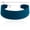 Blue, variant on Velvet Choker for Women, Wide 1.5" 90s Ribbon Adjustable 12–18" with Stainless Steel Clasp, Soft Skin-Friendly Velvet — Black