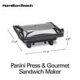 thumbnail image 2 of Sandwichera Hamilton Beach Gourmet Panini Press, 2 of 8