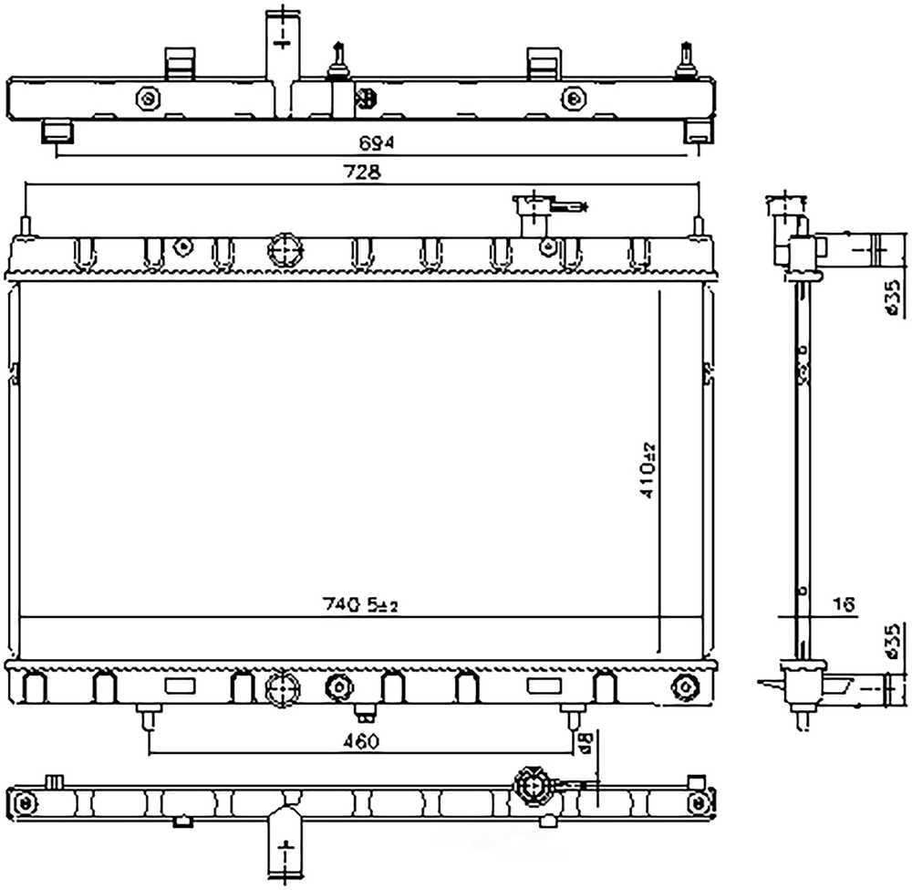 Nissens 606312 Radiator
