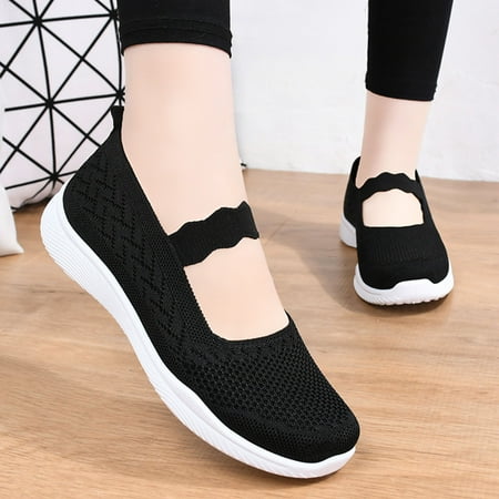 

Cloth Shoes For Women New Mesh Breathable Comfortable Soft Bottom Non-Slip Flats