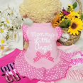 thumbnail image 3 of Camisa de vestir para perro de 4 piezas, falda para cachorro, lindo vestido para perro, ropa de verano para perros pequeños y gatos (ángel rosa, mediano (8-11 libras)), 3 of 5