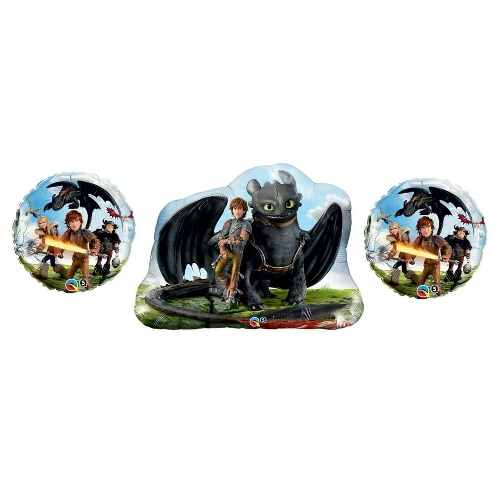 How to Train Your Dragon Balloon Bouquet 3 Foil Balloons