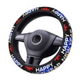 thumbnail image 4 of Disketp Happy New Year 2024 Elastic Microfiber Steering Wheel Cover for Truck,SUV,Cars,Universal 15 inch,Anti-Slip, 4 of 8