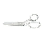 Gingher Knife Edge Bent Trimmers- 7 Stainless Steel, Sewing Scissors, Fabric & Denim - Silver